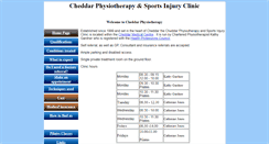 Desktop Screenshot of cheddarphysio.co.uk
